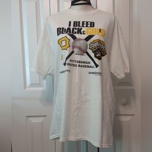 Bradenton Marauders / Pirates I Bleed Black & Gold Blood Donor T-Shirt Men’s XL